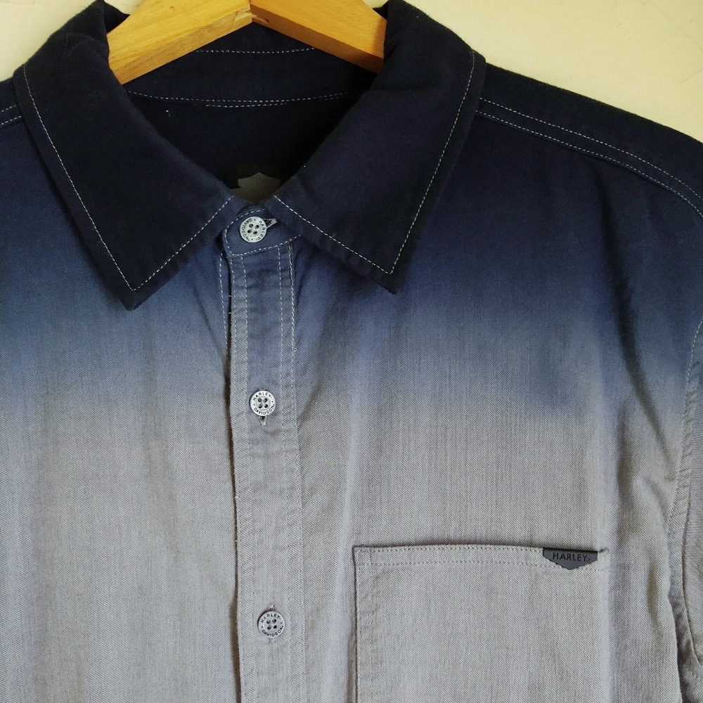 NWT Harley Davidson dip dye button up shirt